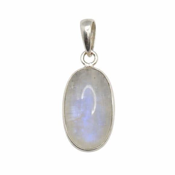 Rainbow Moonstone Oval S925 Pendant